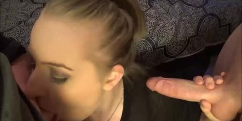2 Cocks 1 Mouth: Husband & Co-Worker Empty Loads In Cumdumpster Wifes Mouth (LittleOralAndie)