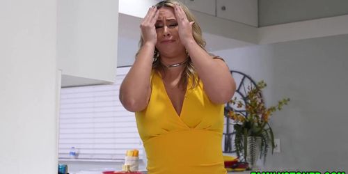 Stepmom and stepdad together fucks their horny stepdaughter (Misty Meaner, Tony Rubino)