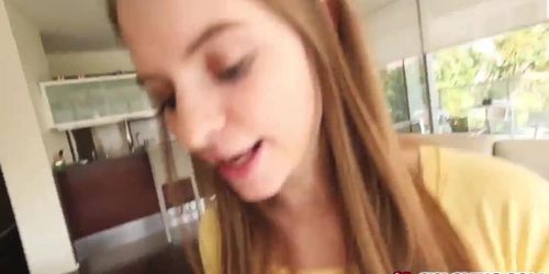 Alice March pussy fucked rough doggystyle by step bro