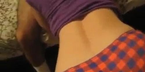 horny husband gets excited as he films his very sexy horny wife taking stranger's seed in her pussy