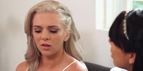 Stunning lesbian girlfriends seducing pussies