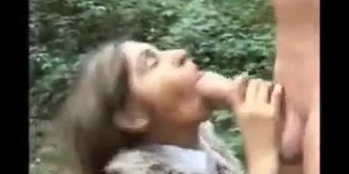 very sexy & equally horny indian nympho babe comes onto lucky older stranger & sucks his rough cock like a cockstarved p