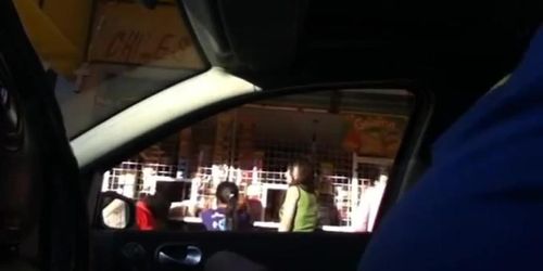double flashing in the car 2