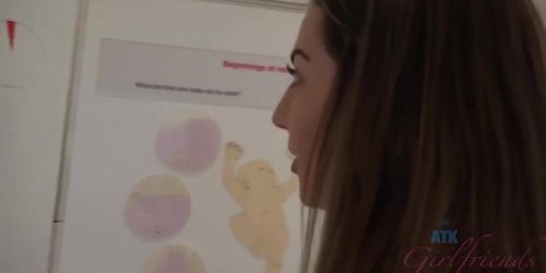 ATK Girlfriends - Lily Adams Can't Get Enough of London's Museums - Fingering in the Outdoors