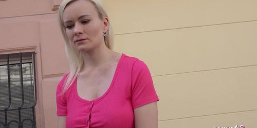 German Scout - Bit Boobs Braces College Girl Lilly Pickup And Raw Fuck Model Casting (Rogue DeGrange, deutsche amateure)