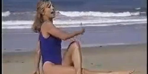 DENISE AUSTIN DOES YOGA