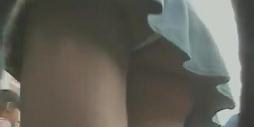 My upskirt amateur vid of a hot teen chick