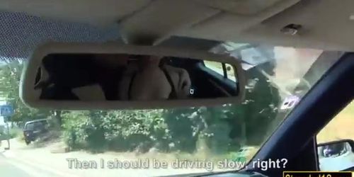 Couple getting horny in the backseat and fucked each other (Hanna Sweet, Hannah Sweet)