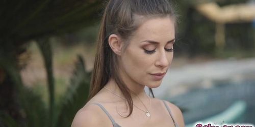 Cassidy Klein can't stop thinking about Kendra, her super hot yoga instructor (Bridget Bond, Kendra James)