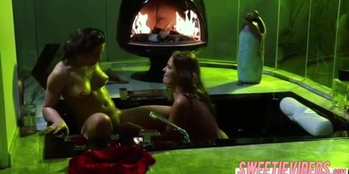 Lovely hottie Elexis n Abella in lesbian sex until they orgasm (Abella Danger, Bella Danger, Elexis Monroe, Savannah Stern)