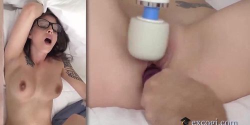 Moaning Brunette Maddy May Rides Dick Like A Pro!