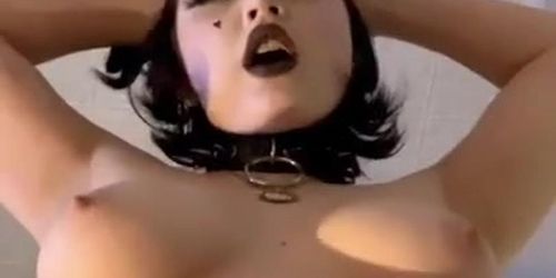 POV: Goth girlfriend rides her good boy cock<3