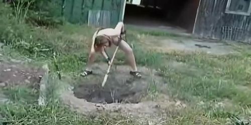 Blonde Girl Abducted Tortured and Humiliated In The Woods By Old Man