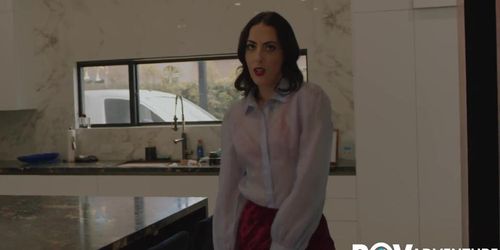 POV Adventure – Sexy Brunette Agent Victoria Sunshine Will Do Anything To Close The Deal