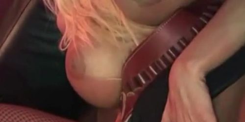 SINFUL BBW - older gent pussy licks a busty blonde woman