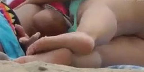 Beach Ass and Tit Slip