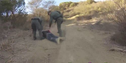Mexican teen rides patrol