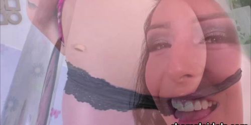 Hottie transbabe Chanel gets her sweet ass penetrated by a muscular dude (Chanel Santini)