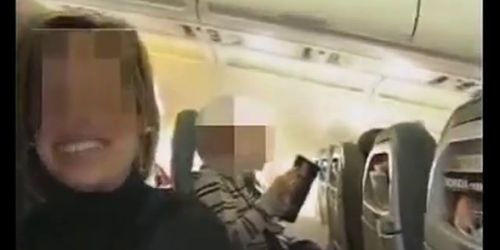 Spanish couple crazy handjob in a plane amazing - video 1 - Tnaflix.com
