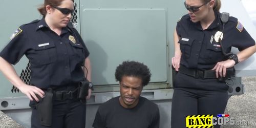 Busty cops enjoy so much every wet penetration given by BBC