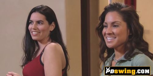 Sexgroup of swingers are sharing their partners and planning a new orgy together