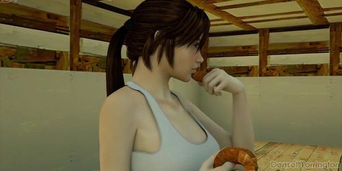 Lara Croft Belly Inflation 2 (Jamie Lee, Lara Craft)