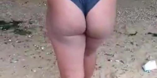 Ebony Changing In A Public Beach Perfect Round Ass And Naturel Tits Reveling Swimsuit Candid Voyeur