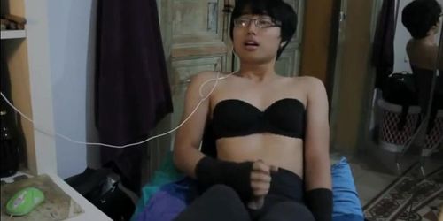 Cute Asian Twink CD Jerking (K.C.)