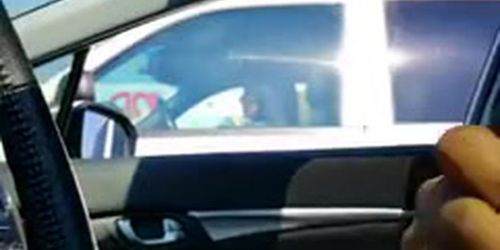 Car Flash Angry Girl