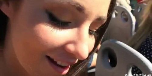 Girlfriends Public Blowjobs On Bus - Horny girlfriend public blowjob on opened double decker public bus (Leanna  Decker) - Tnaflix.com