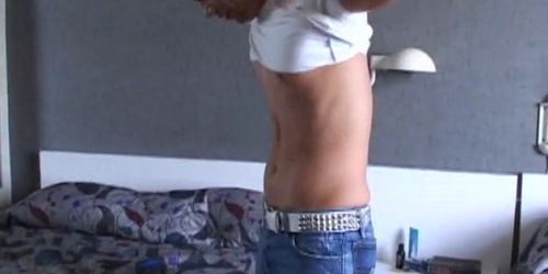 Twink licks cock and fucks ass - video 16