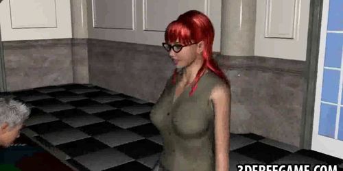 Two 3D cartoon babes getting fucked by James Bond