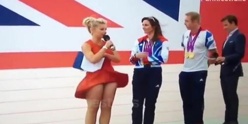 upskirt news reporters PeeK A Boo