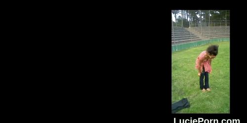 Amateur lesbian girls get their narrowed snatches licked and penetrated (Lucie Makes Porn)