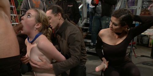 Sub deep throat and cunt public banged (Jessie Parker (TS), Mattie Borders, Princess Donna)