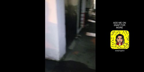 DRUNK SLUT SUCKS BBC ON THE STREET