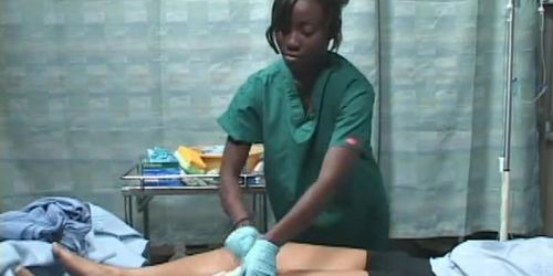 Asian guy fucks black girl in hospital ( Japanese ambw )