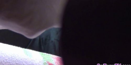 Asian on spycam rubbing
