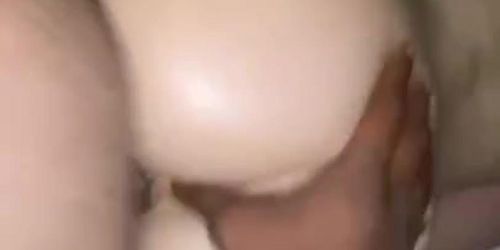 Blonde Barbie Takes BBC From Back Cums In Pussy Anal Play W/ Oil Stripper Blowjob