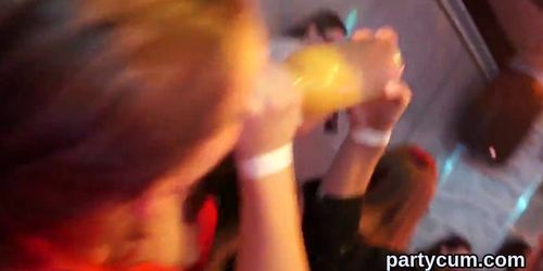 Peculiar chicks get fully wild and naked at hardcore party