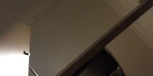 Spy Cam on Girls Peeing in Public College Restroom