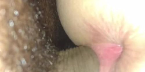 *ThatFuckerDid2* Thick dick filling a tight wet mature pussy from behind after anal