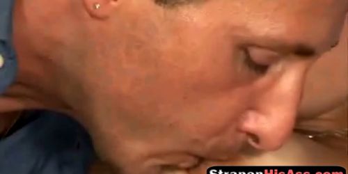 Couple takes turns fucking each other with dicks