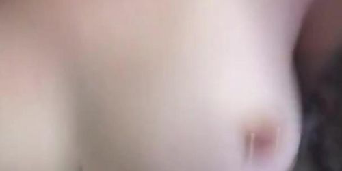 Daddy Chokes His Little Good Girl While She Spreads Her Tight Pussy For His Big Thick Cock