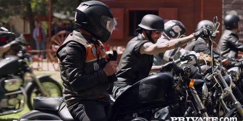PRIVATE com - Hot DP'd Slut Anna Polina Takes 2 Loads Of Warm Biker Cum!