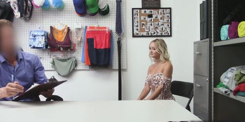 Teen suspect Natalia return the items she stole but still punished by the officer on duty (Natalia Queen, Ryan Mclane)