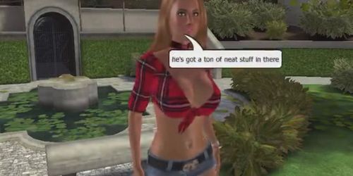 3D animation lesbians - video 4 (Strap On)