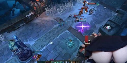 Finally back with a new setup - hot ass view while playing League of Legends #6 Luna (GamerGirl)
