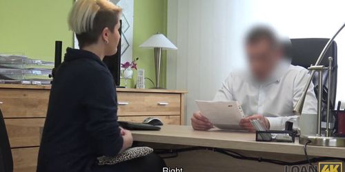 sexy horny porn casting at loan agency gives slutty lussy sweet