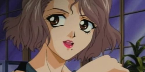 Anime lesbians licking and dildoing
